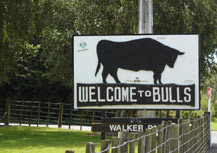 Bulls Welcome Sign